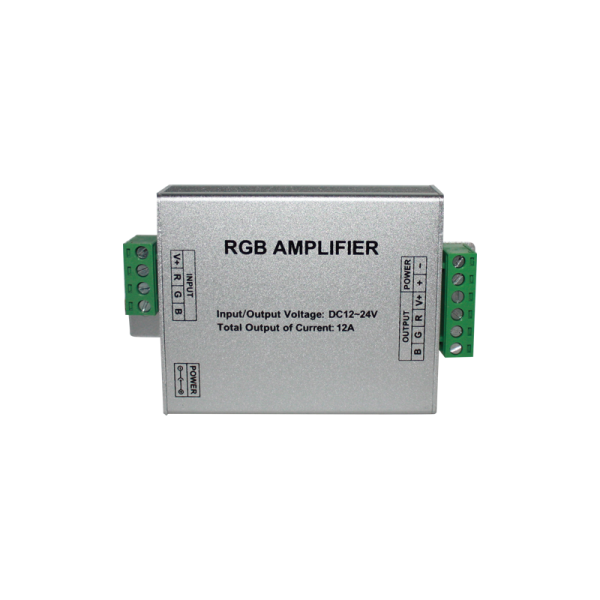 AMPLIFIER RGB 12A 144W/12V 288W/24V IP20 LED Drivers / Controllers / Dimmers