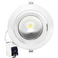 WHITE LED RECESSED MOVABLE LUMINAIRE 30W 3000K 60° 2400LM 230V Ra80 LED Φωτιστικά Οροφής - Ψευδοροφής