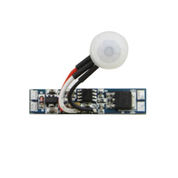 PIR SWITCH SENSOR 2M 40SEC 8A D43X10MM FOR ALUM PROFILES LED Drivers / Controllers / Dimmers