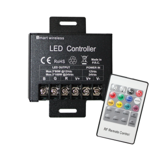 POWER RGB LED CONTROLLER 20A 240W/12V 480W/24V & RF REMOTE LED Drivers / Controllers / Dimmers