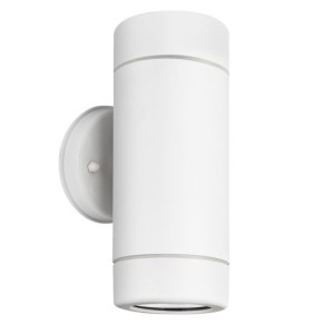 UP-DOWN WHITE PP WALL LIGHT GU10Max.2x3W LED IP65 LED Αρχιτεκτονικός Φωτισμός Εξωτερικού Χώρου